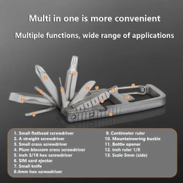 TSA-Friendly Survival Multi-Tool: 13 Functions Including 3" Knife, Bottle Opener & Phone Holder for Travel & Outdoor Adventures
