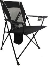 Foldable Camping Chair, Vik Black, Polyester, Mesh, Steel, Portable, Durable, Unisex